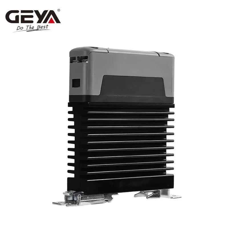 GEYA DIN Rail Solid State Relay Single Phase SSR With Heatsink DC Control AC High Load Capacity Solid State Reliability 15A-60A