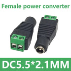 5/20pcs 12V DC Power Connector 5.5mm*2.1mm Power Jack Plug Barrel Adapter,DC Power Connector