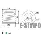 6pcs UL Listed E26 to E12 Adapter, E27 to E12 Light Socket, Medium Screw to US Candelabra Screw Bulb Socket Converter