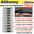 10pcs Battery FPC Flex Cable Connector On Board For iPhone 17 Air 16Plus 15ProMax 14 13 12 11 Pro Max X XR 8 XS Clip Plug