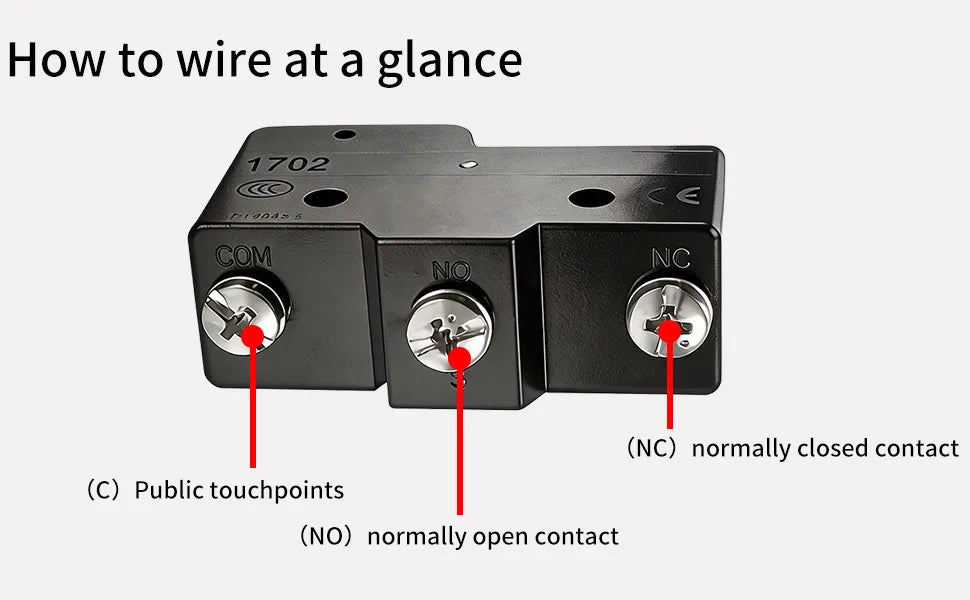 10Pcs 1NO + 1NC Hinge Roller Lever Micro Action Switches