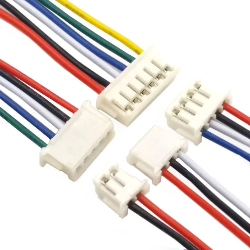 5Pcs JST ZH1.5 1.5mm Pitch Single End Wire Cable 2/3/4/5/6/7/8/9/10Pin 28AWG 10/15/20/30cm DIY Electronic Connector