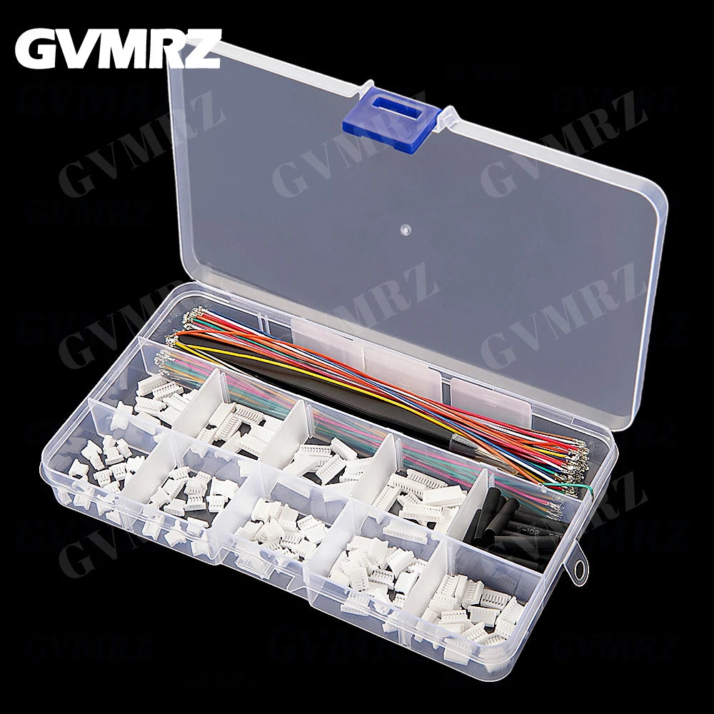SH1.0MM JST 1mm Cable Connector Kit JST Male Header 3P-12P with 28AWG Crimped With Terminal for GPS Racing Drone Wire