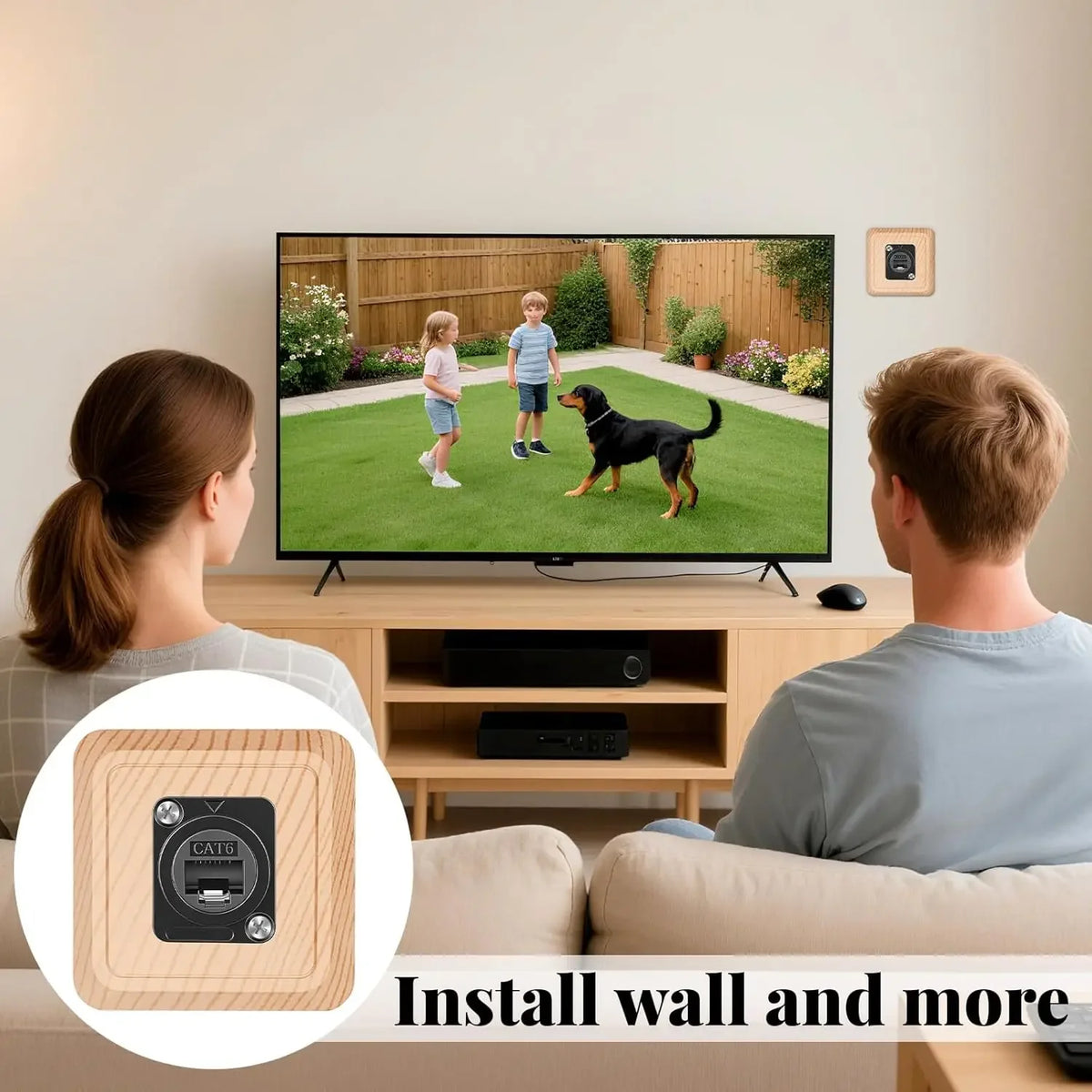 3-1PCS RJ45 Cat6 Panel Mount Adapter Female-to-Female Ethernet Pass-Through Connector RJ45 Shielded D-Type Ethernet Bulkhead