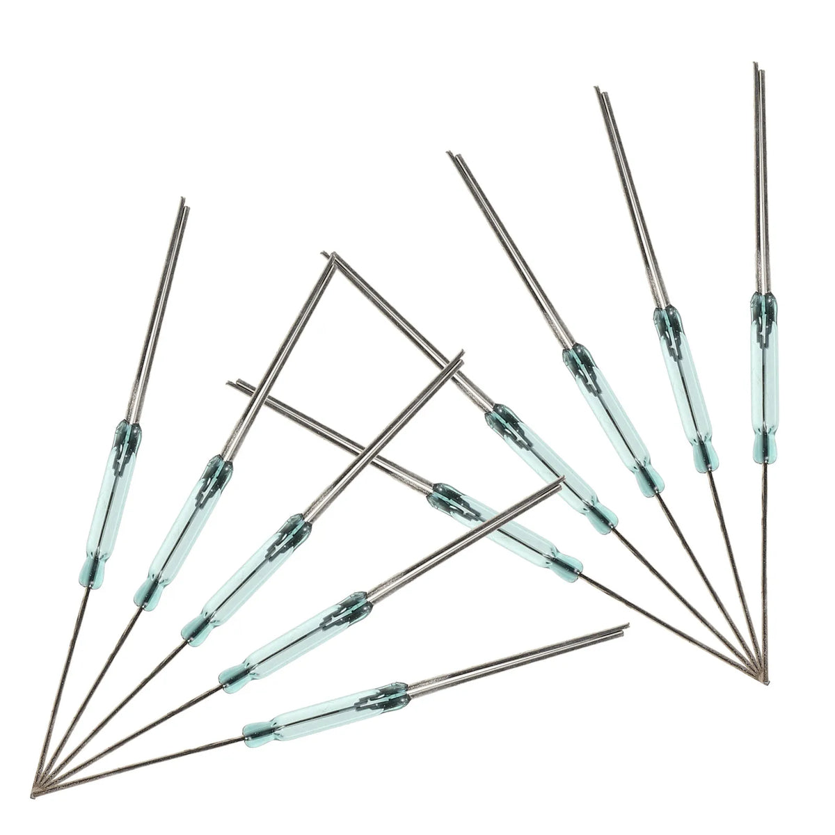 10Pcs Magnetic Reed Switch 3 Pin Normally Open Closed Conversion Module 2.5x14mm Industrial Grade Mini Sensor for Motor Control