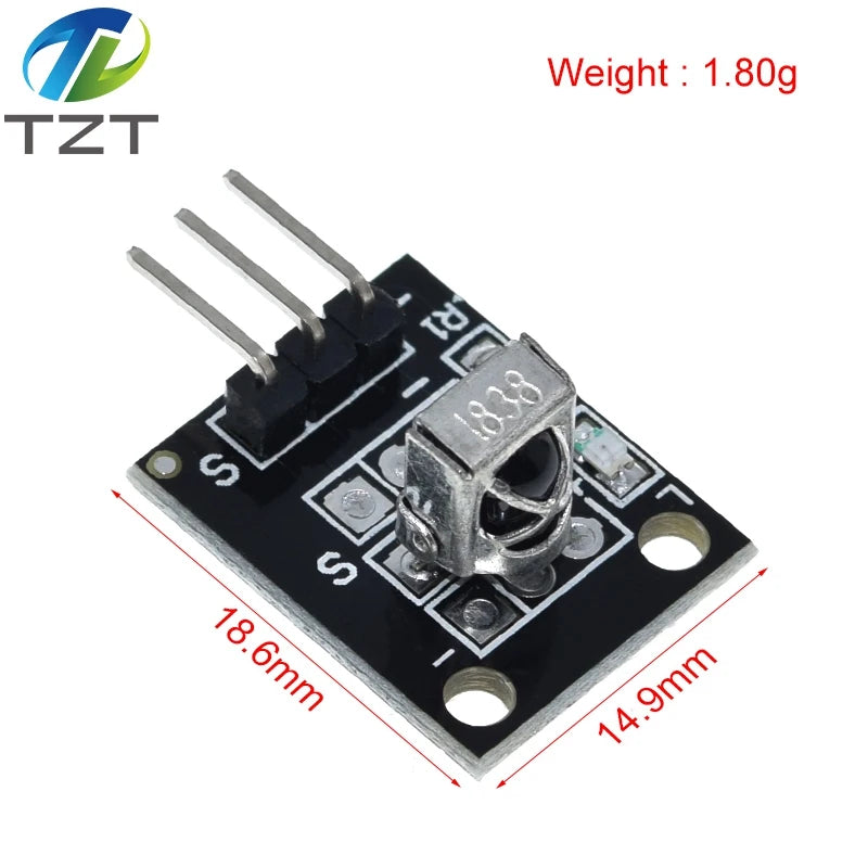 3pin TZT KY-022 TL1838 VS1838B 1838 Universal IR Infrared Sensors Receiver Module for Arduino Diy Starter Kit