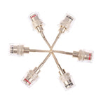 2/4Pcs 4MM Banana Female To 2MM Pin Connector HIFI Cable Adapter Plug Braided Copper Wire Socket