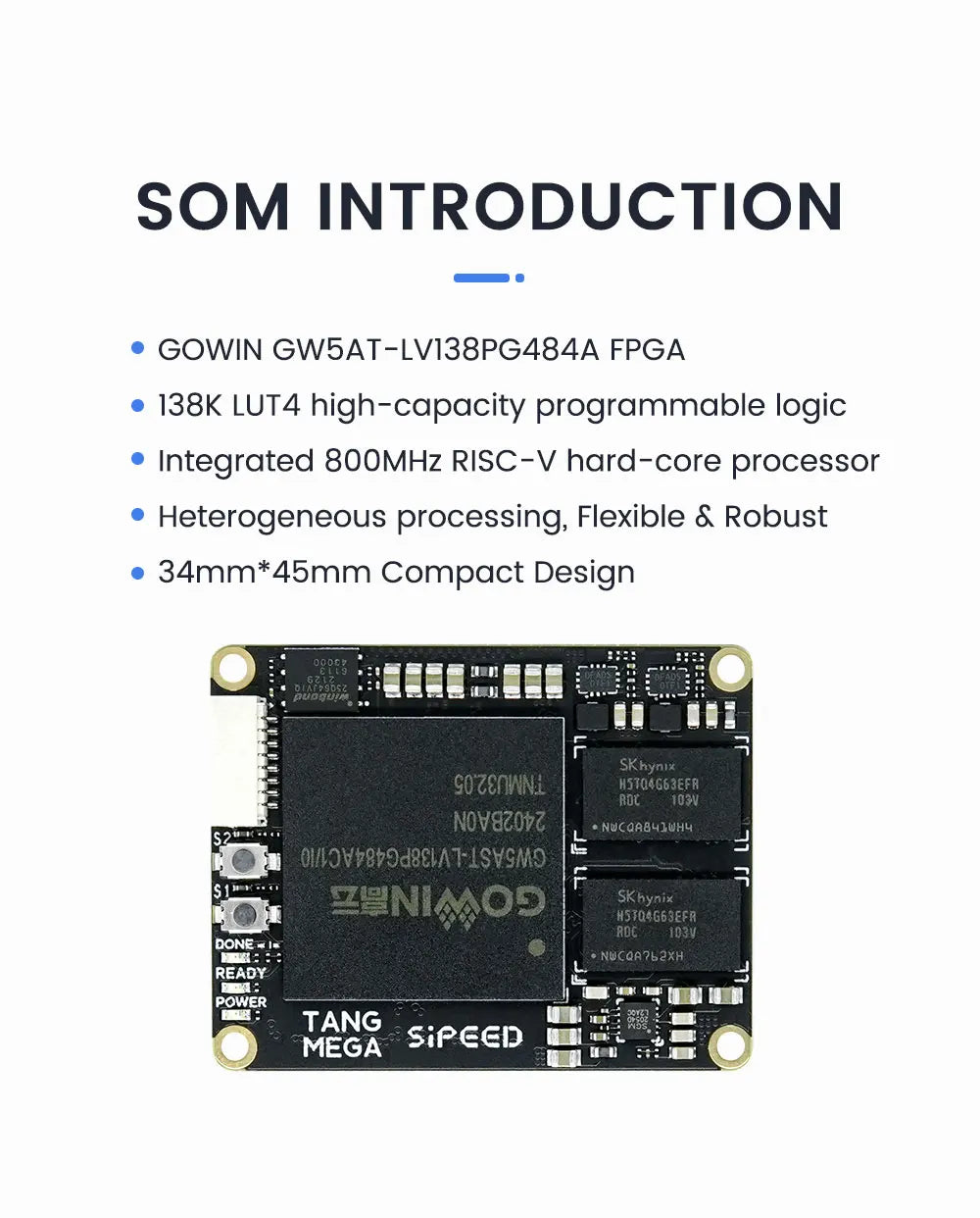 Sipeed Tang Mega 138K Dock GOWIN GW5AST RISCV FPGA Development Board