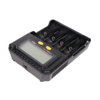 POWERKAN PD4 Smart Battery Charger with LCD Display Capacity Test for 18650 21700 26650 Li-ion Ni-MH Rechargeable Batteries