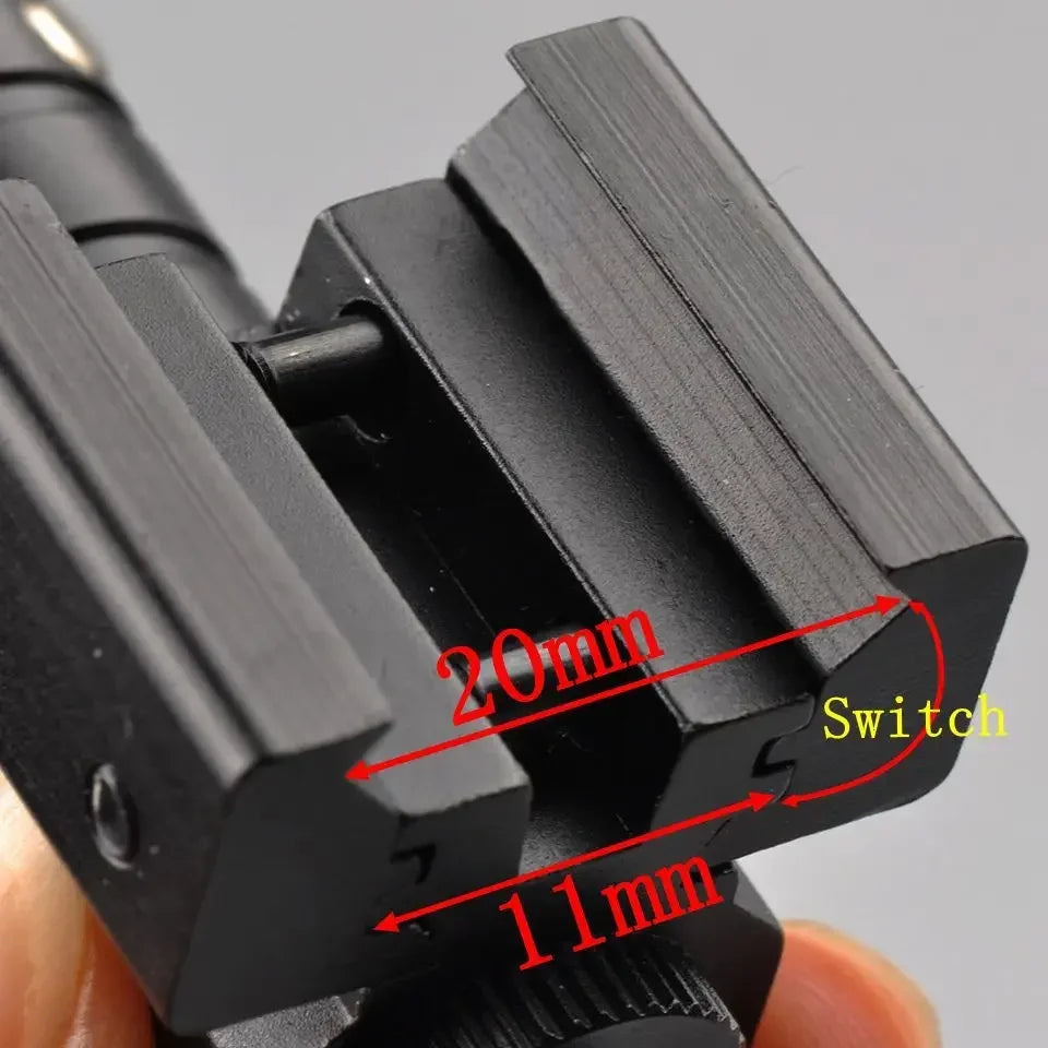 Mini Laser Pointer Red Dot Laser Sight with 635-655nm Adjustable 11mm/20mm Rail Mount Toy Gun Pistol Laser Sight
