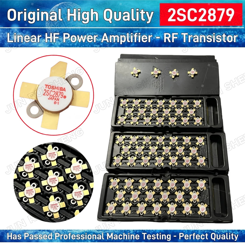 Original TOSHIBA 2SC2879 RF Transistor HF Power Amplifier Radio Kit 2SC2879A/C 250W 30mhz SSB Linear NPN MOSFET VHF Module TO-59