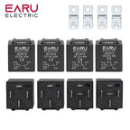 4 5 Pin 4P 5P 40A Waterproof Car Relay Long Life Automotive Relays Normally Open DC 12V 24V Relay For Head Light Air Conditioner