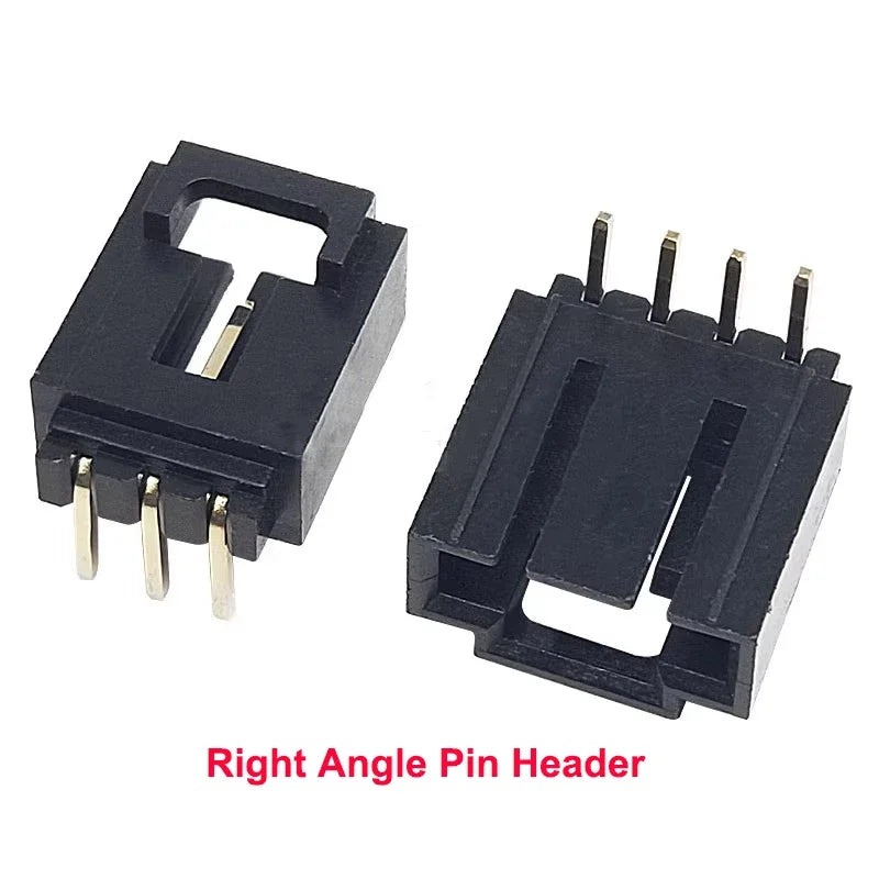 100pcs MX2.54mm dupont Housing wt Latch Right Angle Straight Wafer Single Row Pin Header Terminal 2543 TJC8 2P 3P 4P 5P 6P 12P