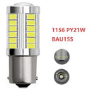 2x 1156 LED Bulbs BA15S BAY15D, 33SMD 5630/5730 P21W PY21W P21/5W 12V for Signal & Reverse Lights