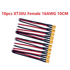 XT30U XT30 Plug Male and Female Connector with 100mm 16AWG Wire Cable for QuadcopterRC Fixed wing Lipo Battery FPV Drone charger