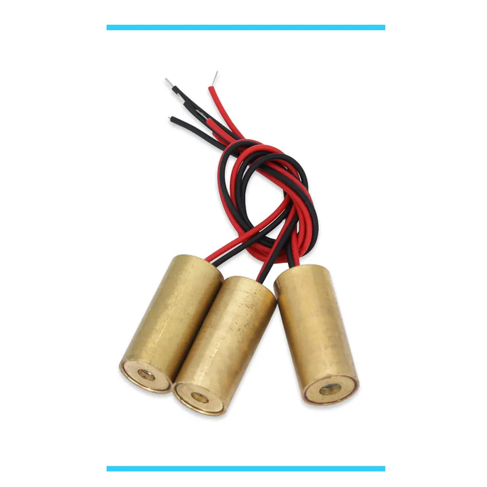 1/5/10Pcs Laser Head 650nm 9mm 3V 50mW Laser Cross Diode Module Red Copper Head Line / Point / Cross Laser Diode