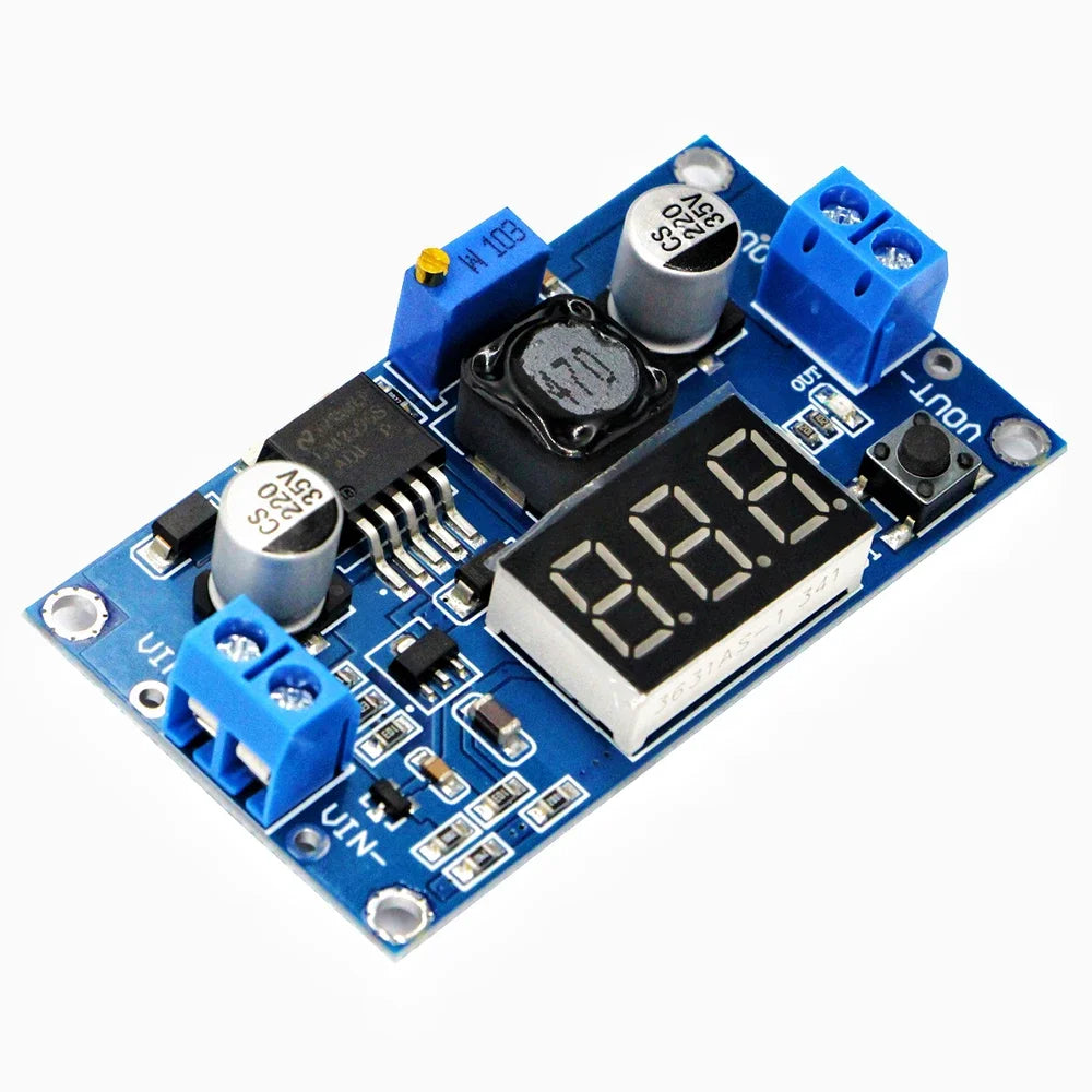 LM2596 DC-DC Step Down Converter Voltage Regulator 4V~40 to 1.3V-37V LED Display Voltmeter Buck Adapter Adjustable Power Supply