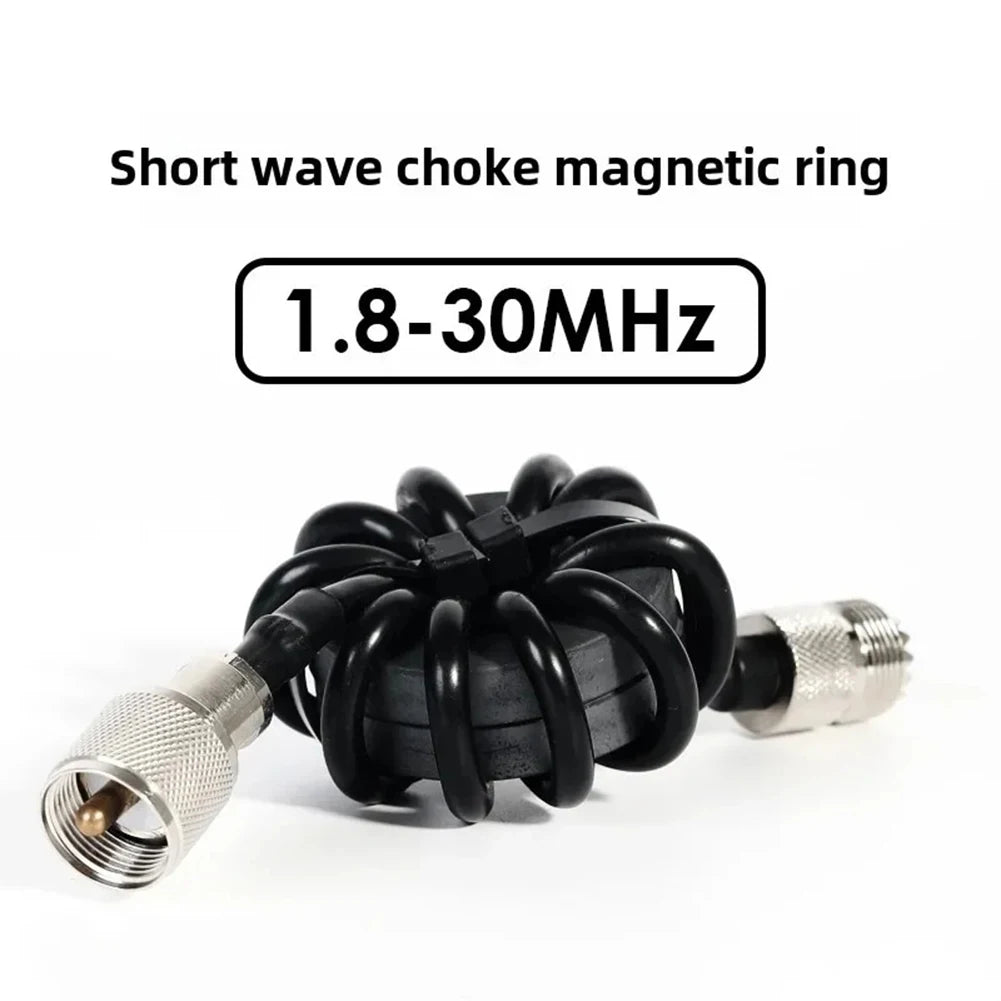 Shortwave Choke Magnetic Ring 1.8-30MHz Suitable For HF Shortwave Radio To Suppress Common Mode Current And Anti-interference