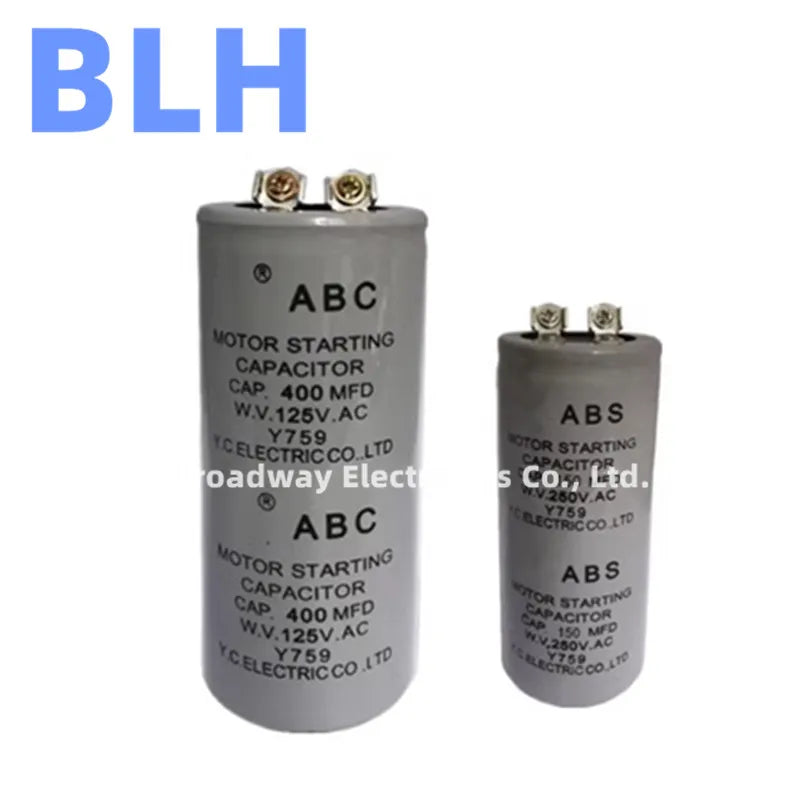 CD60 ABC Motor Starting Capacitor 125V 50UF 50MFD  500UF 500MFD 600UF 600MFD 800UF 800MFD 1000UF 1000MFD 1200UF 1200MFD