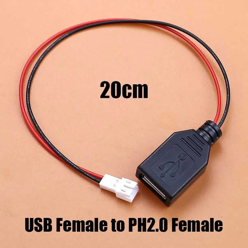 USB A 2.0 Male Female Plug to XH2.54 PH2.0 1.25 Du-Pont Terminal Wire Power Cord USB Adapter Extension Cable Touch Screen Cable