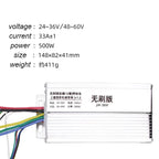 DC 24V-60V 500W 800W 1000W Brushless Motor Controller BLDC Driver With Hall Sensor For Electric Vehicles And Farm Machinery
