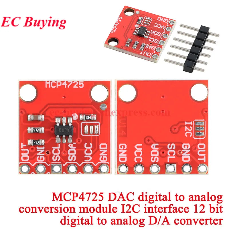 ADS1115 ADS1015 MCP4725 AD5593 ADS1110 ADS1118 ADS1120 ADS1220 MCP3421 SGM58031 PCF8591 Analog-to-Digital Breakout Board Module