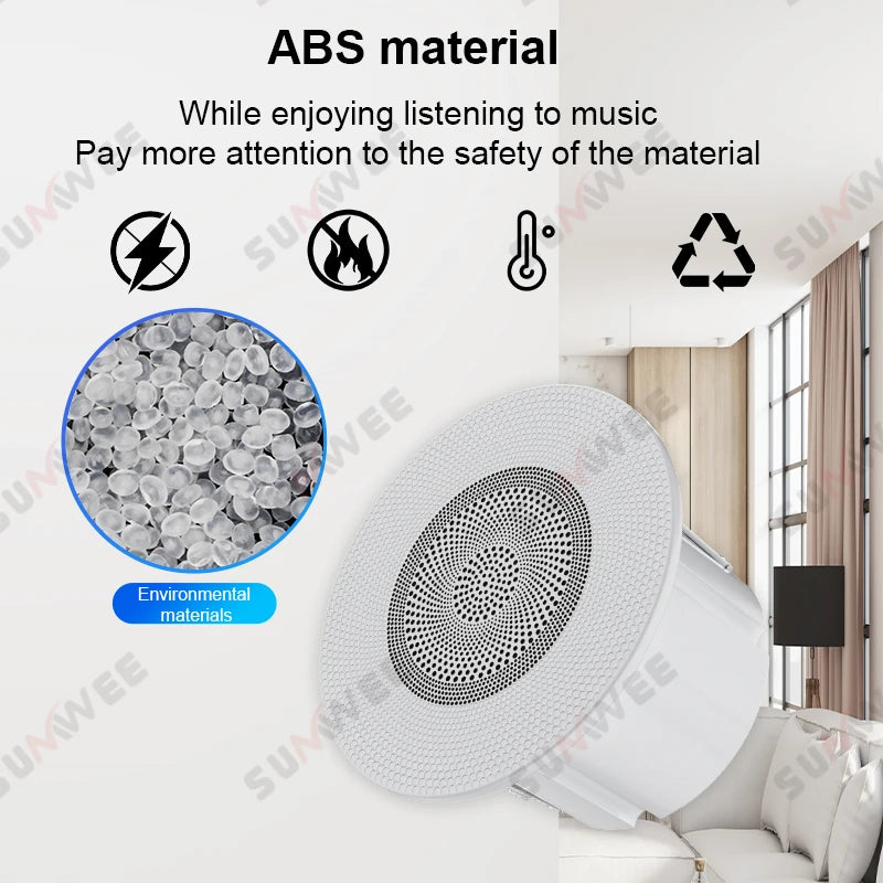 3 Inch Passive Ceiling Speakers 8 Ohm Home Theater Background Music Stereo Sound Embedded Audio System For Kitchen Living Room