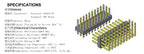 5pcs 2.54mm 3*40P Triple Row Straight 90D Right Angle R/A Breakaway Rohs Gold PCB Male Female Pin Header Connector 3x40pin