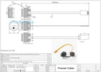 Outdoor IP67 Micro SD(TF) Card Extension Cable Panel Mount TF Card Flex Extender FPC IP67 Waterproof Cable For Cabinet Chassis