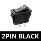 5/20Pcs KCD3 Rocker Switch 3 Pin 2 Position ON OFF 16A 250V 220V 20A  Boat-shape Electric Toggle Switch with LED Light
