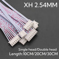 10PCS JST XH2.54 2p 3p 4p 5p 6p 7p Female Connector Terminal Cable 10cm 20cm 30cm 2.54mm Red white Wire Single/Double Head 26AWG
