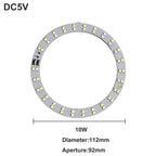 1pcs DC5V Dimmable SMD5730/2835 Led Ring White Color Lamp Bead 10W 12W LED Light Board White Warm Light with 2M cable