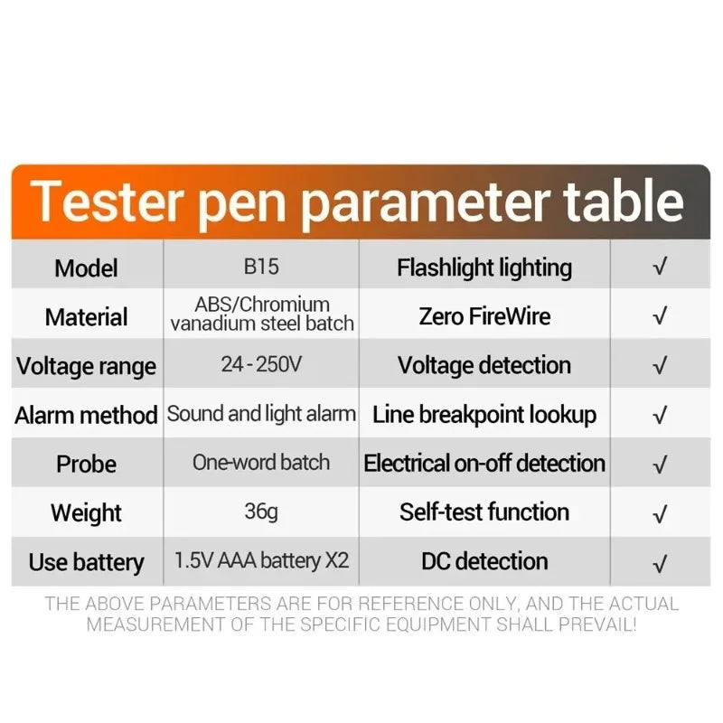 Multifunctional Color Light Voltage Tester Pen Intelligent Electrician Induction Test Pen Breakpoint Live Wire Detector