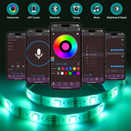 Smart 2IN1 USB LED Strip Lights RGB 5050 Remote Control Kit Flexible Ribbon LED Diode Tape Self-adhesive for TV Backlight