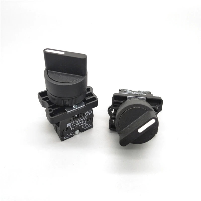 XB2-ED21 XB2-ED25 XB2-ED33 XB2-ED33 2/3 Positions 1N0/1NC&1NO/2NO Latching Self-Locking /Momentary Selector Push Button Switch