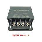 12V 24V to 5V 5A 10A 15A DC DC Converter Step Down Voltage Regulator Buck Converter Car Power Supply Transformer Module