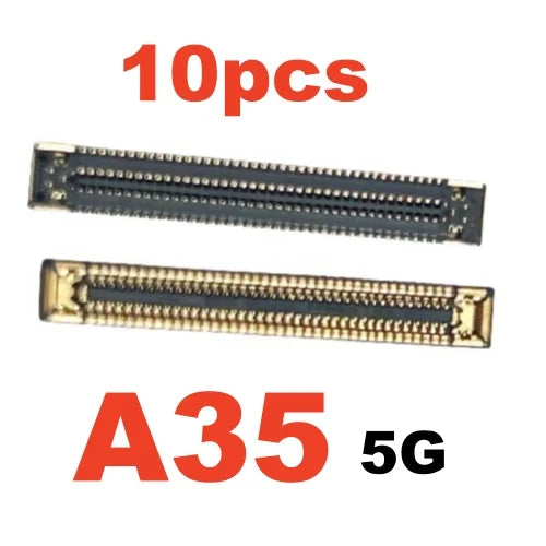 10pcs USB Charging FPC on Board MainBoard For Samsung A15 A25 A35 A55 A04 A14 A24 A34 A54 Connector Clip Port Plug