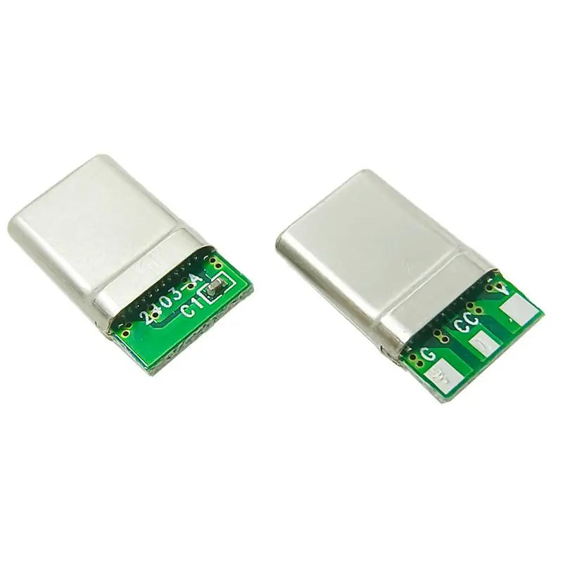 3Pin Male Connector Type C Laptop Version 2 10 Sets with 3 Solder Joints and CC Pin CTOC5 for Maker Education Kits