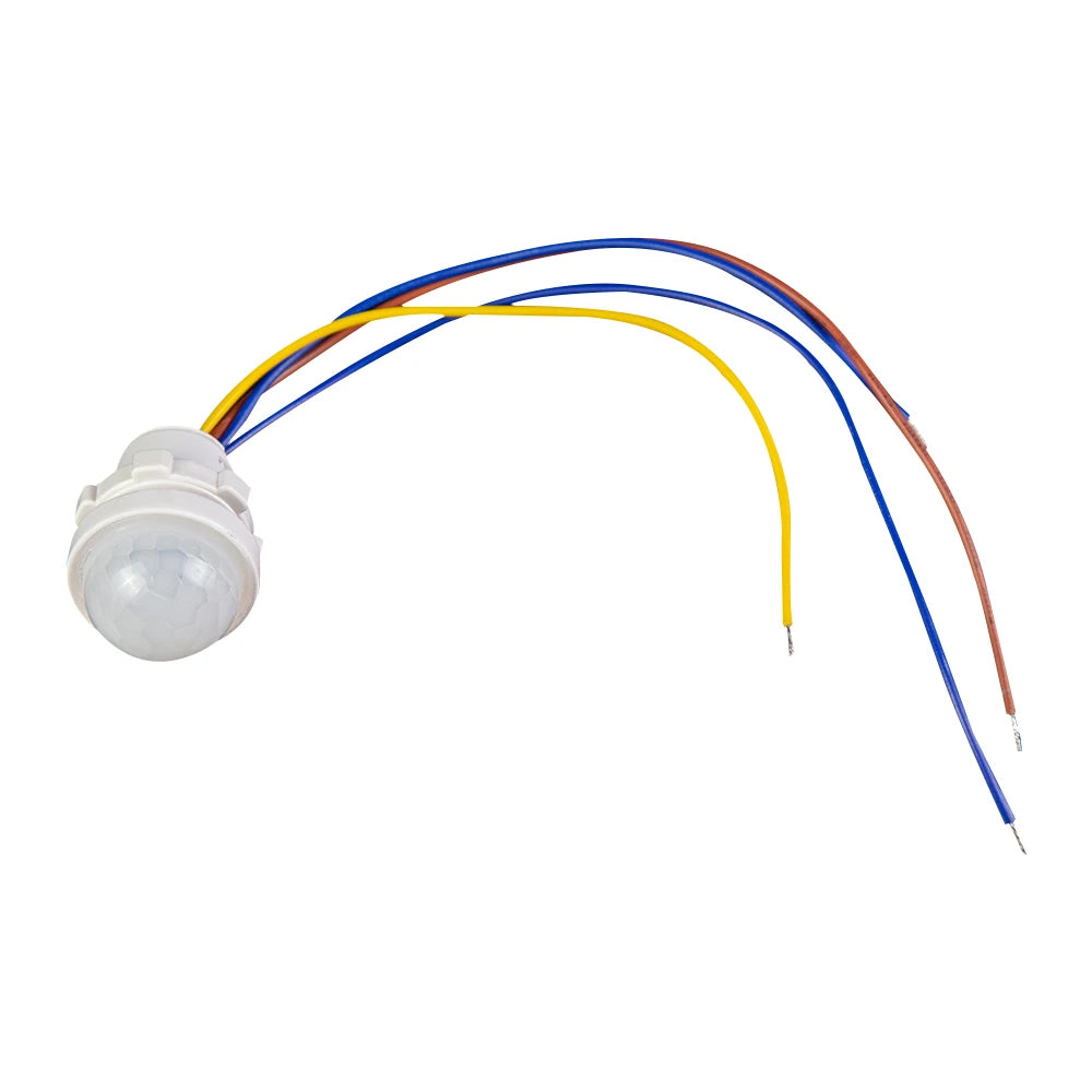 2PCS Automatic Sensor Light Switch LED Human Body Sensor Infrared Sensor Detection Infrared PIR Probe LED Body Sensor Switch