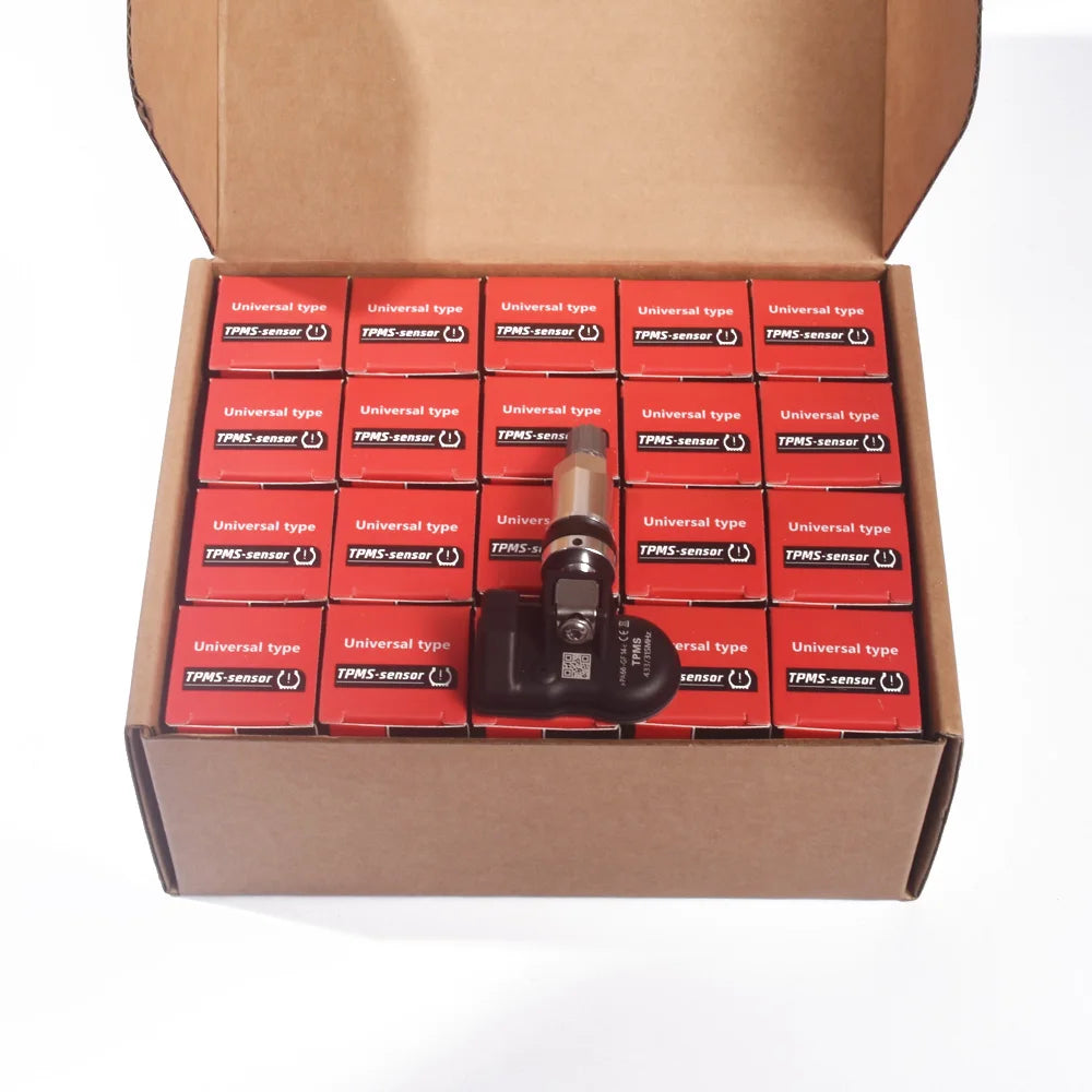 TPMS Sensors MX Tire Sensor 2 in 1 Metal Rubber Stem Programmable Screw-in Tire Pressure Monitoring Sensor TS408 TS600 TS508