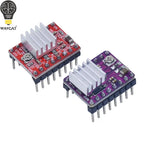 3D Printer Parts StepStick DRV8825 A4988 Stepper Motor Driver With Heat sink Carrier Reprap MKS GEN V1.4 board
