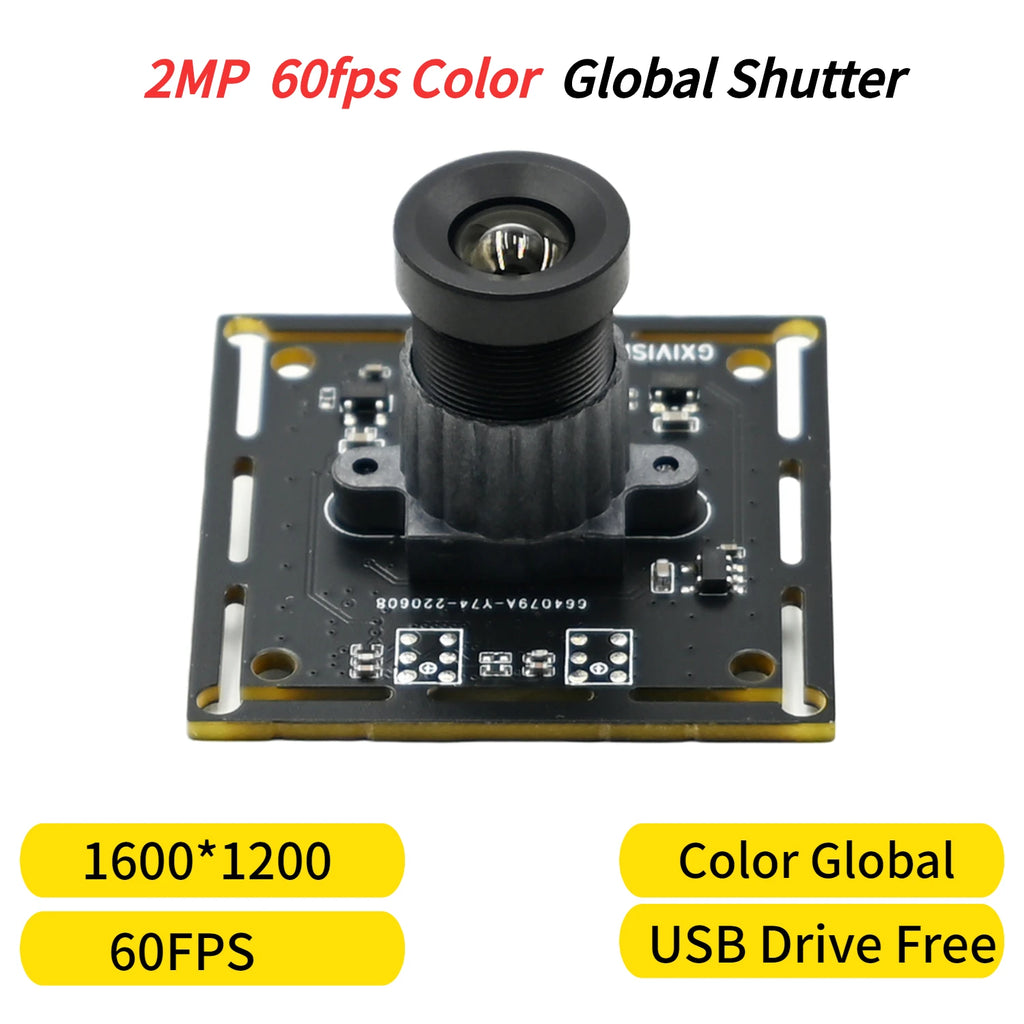 Global Shutter,180fps USB Camera Module VGA,Monochrome 640 x 480,UVC Compliant For Raspberry Pi Windows Android Machine Vision