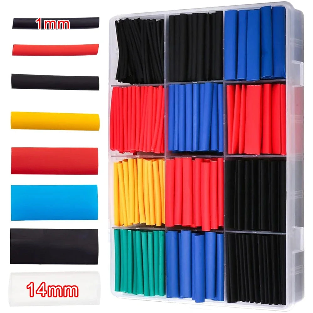 Heat Shrink Tube Kit Thermoresistant Tubing Heat Shrink Wire Wrapping Electrical Connection Cable Insulation Sleeved Protecter