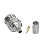 5/10Sets BNC Male Crimp Connector RG58 Cable Plug Adapter CCTV Security Camera IPC Communication Joint