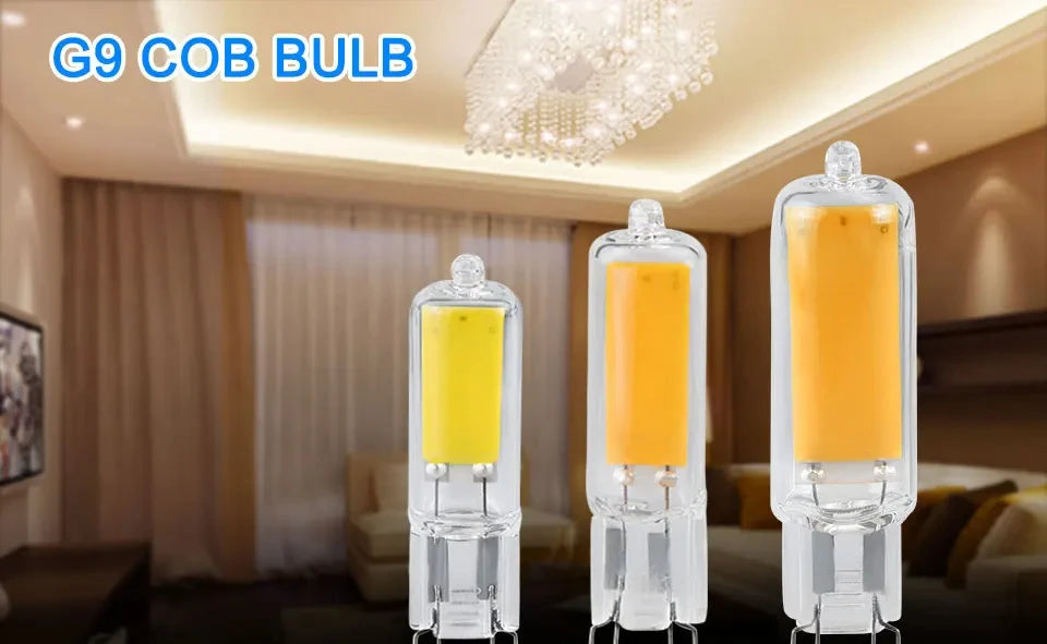 G9 LED Light Bulb 220V 5W 7W 10W COB LED Lamp Glass G9 Bulbs Replace Halogen Bulb LED Lights for Home Ceiling Lamp Chandeliers