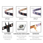 DC12V WS2815 DC5V WS2812B 5050 RGBIC LED Strip WS2812 30/60/74/96/144Leds/Pixels/m Individually Addressable Light IP30/65/67