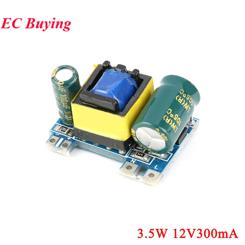 10Pcs/1pc AC-DC 5V 700mA 12V 300mA 3W 3.5W Isolated Switch Power Supply Module Buck Converter Step Down Board 220V Turn 5V/12V