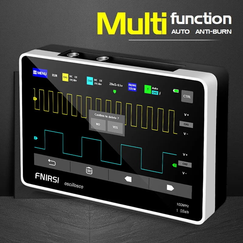 FNIRSI-1014D 1013D TC3 Oscilloscope 3-in-1 Dual Channel Input Signal Generator 100MHz * 2 Analog Bandwidth 1GSA/s Sampling Rate