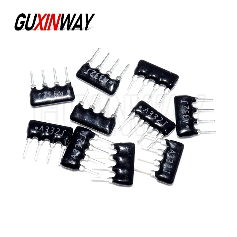 10PCS 4PIN 5PIN 6PIN 7PIN 8PIN 9PIN 10PIN Exclusion Network Resistor Array DIP 100 220 330 470 680 1K 1.2K 2K 3.3K 4.7K 10K 100K