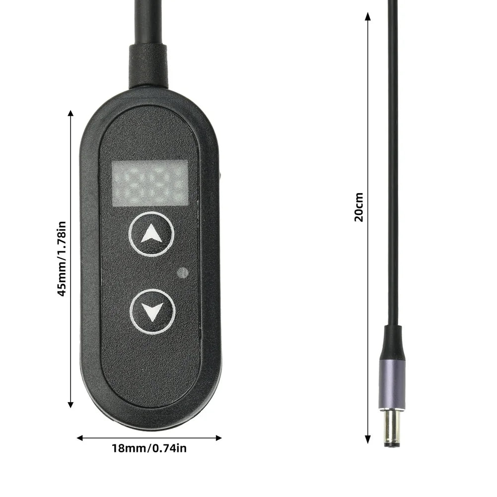 140W PD Trigger Cable Adjustable Voltage 5V-28V Type C To DC 5.5mm With Memory Function Digital Display For Router LED Fan Tool